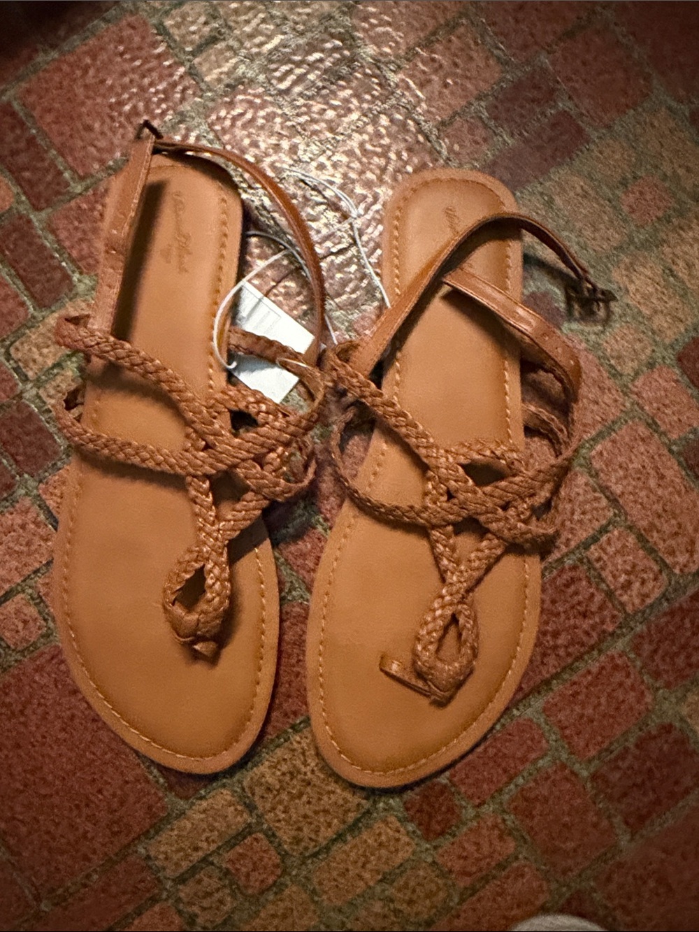 Universal Thread brown braid sandals